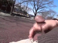 200 grandpa jerk off in puplic 2