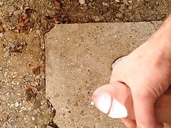 Cumshot Handjob Outdoor
