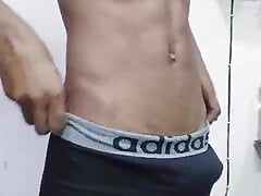 Hot slim guy masturbation