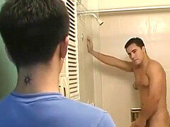 Latino muscle couple Adam Awbride goes wild with homo twink fisting and anal fun