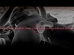 Simple half hard E-Stim Cum
