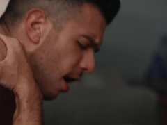 Muscular blokes share hot foreplay ahead of getting laid on camera