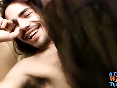 Naked thugs Devin Reynolds and Drift love trading blowjobs