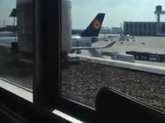 Male airport public piss and cum 7