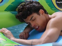 Aiden Ward and Nico Leon in a wild gonzo scene with buttfucking and blowjobs