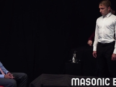 MasonicBoys - Suited sizzling teachers wreck young man's donk with humid fuckpole