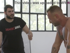 Gay-for-pay pals frolicking with the nuts