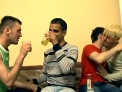 Four Queers Gang Bang In The Living Room