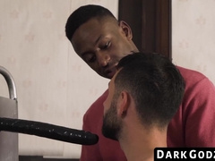 DarkGodz.com - Muscular ebony hunk's raw, balls-deep domination of a white man
