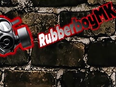 Rubberboy wank and sounding