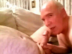 dad gargles on webcam