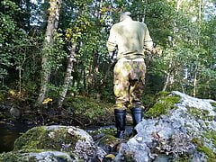 Army man washing up