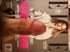 Cumming for Margot Robbie and licking it up 5