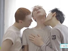 Logan S And Michael P Take Turns To Bang Nico D In Hot 3Way!