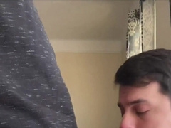 Boy bj's nosey married dude's fuck-stick during his lunch break