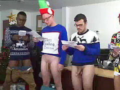 Hot straight guy faggot fuck-fest A highly Homosexual Holiday Special