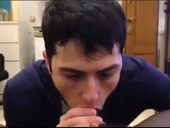 Black Manstick Throated by White Brazilian Man