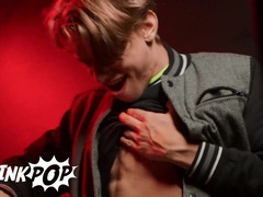 TWINKPOP - Benjamin Blue Sucks Leo Louis' Thick Spear Before Leaning Over To Get Penetrated