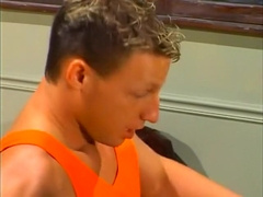 Crazy male pornstars Zachery Scott and Mike Radcliffe in exotic hunks, sports homo adult scene