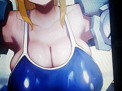 Samus Big Tits Swimsuit Cum Tribute