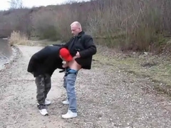 Hot Fuck on a Cold Day Outside