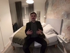 Gay jerk off instruction - cum on my chest