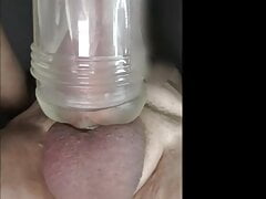 Fleshlight Ice fucking with view from downunder