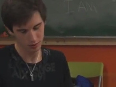 Hawt legal age teenager 18+ gays fuck in school