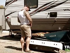 TRAILERTRASHBOYS Jack Dixons Big Dick Sucked By Beaux Morgan