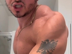 Muscle Cub Exposes His Monster Jizz-Shotgun