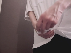 Hj jizz shot thru cloth