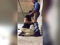 deep-throating in the parking plenty of