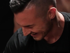 Dominant stud Derek Kage barebacks three bottoms one at a time