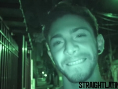 Straight turned gay Latino bare fucked in hardcore threesome