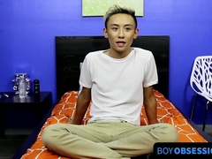BoyObsession.com - Ty Neiman's adorable blond asian twink jerking off fun