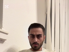 Turkish man draining of his penis