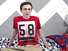 Twink Jacob Jones interviewed before sucking cock 69