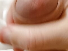 Young teacher plays with his fat and big dick before going to work