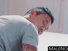 MaleNoir.com - Black security guard anally fucks his Asian customer hard and rough with BBC