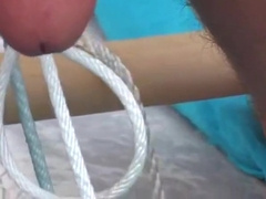 Boys bondage outdoor