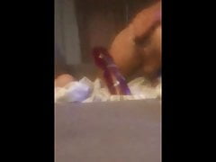 Huge Dildo with prolapse