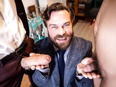 Homosexual cuckolding organizes a big dick for his bf