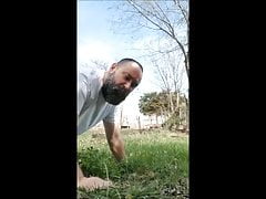 KinkyCubAngel Eats grass like a cow and moos