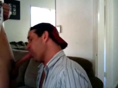 Sucking a neighbor's cock and he cums on my face 6