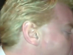 Feeding my waiter his tip after dinner