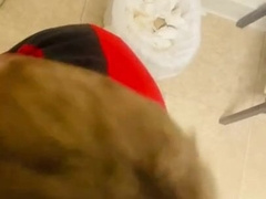 Inked ambidextrous man bj's off his brother in the douche CIM