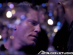 Johnny V Rides Big Black Cock in the Backroom