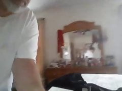 Daddy strokes on cam