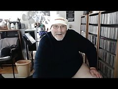 grandpa cum on webcam