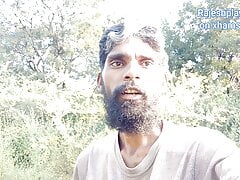 Outdoor Pissing in the middle of the jungle. Hot handsome face with beard boy Rajeshplayboy993 new public pissing video